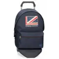Pepe Jeans unisex for kids. 64624T1 Aidan two-compartment computer backpack with blue trolley (OSFA), Casual, Polyester, Navy, children's fa