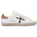 Premiata for woman. STEVEND Stevend leather shoes white (36), Flat, Laces, Casual