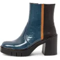 Art for woman. 1197412X7003_MU0 Leather ankle boots 1974 blue (42), 8 to 10 cm, Zip, Casual