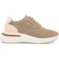 MARIAMARE for woman. 68423 Trainers 68423 beige -Height of wedge 4,5cm (40), Fabric, 3 to 5 cm, Laces, Casual