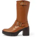 Art for woman. 1165711CB003_023 Leather boots 1657 brown (37), 3 to 5 cm, Zip, Casual