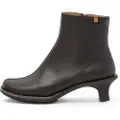El naturalista for woman. 259941101005_001 Leather ankle boots N5994 black (36), 3 to 5 cm, Zip, Casual