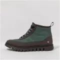 Art unisex. 1158511UM003_0G3 Green leather ankle boots (39), Flat, 1 to 3 cm, Laces, Casual