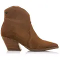 Mtng for woman. 59743 Brown Missouri leather ankle boots -Heel height 5cm (41), 3 to 5 cm, Zip, Casual