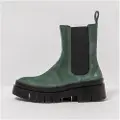 Art for woman. 11954S1UM003_0G3 Leather ankle boots 1954S Amberes green -Platform height 5cm (41), 3 to 5 cm, None, Casual