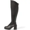 Art for woman. 11978F101003_001 Leather boots 1978F black (36), Fabric, 8 to 10 cm, Zip, Casual