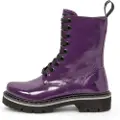 Art for woman. 1116711DR003_091 Lilac leather ankle boots 1167 (38), Flat, Laces, Zip, Casual, Purple