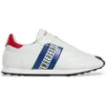 Bikkembergs for man. 25113-CP Guti white leather trainers (40), Flat, Laces, Casual