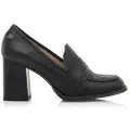 Mustang for woman. 54026 Violette Black leather shoes -Heel height 5cm (37), 3 to 5 cm, None, Casual