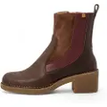El naturalista for woman. 256681112005_012 Brown leather ankle boots N5668 (36), 5 to 8 cm, Zip, Casual
