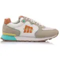 Mustang for woman. 60080 Joggo Sneakers white, brown (40), Flat, Laces, Casual