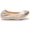 Geox for girl. J92B0A 044AJ Piuma beige leather ballerina flats (33), None, Casual, children's fashion