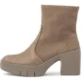 Art for woman. 116561220003_020 Leather Ankle Boots 1656 Sofia taupe (42), 3 to 5 cm, Zip, Casual