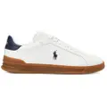 Ralph Lauren for man. 809940312001 Hrt Crt Ii leather shoes white (45), Flat, Laces, Casual