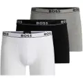 Hugo Boss for man. 50495237 Set of 3 boxer shorts Spirit white, black, grey (M), Homewear, Cotton
