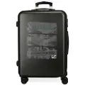 Pepe Jeans unisex. 6481221 Davis Medium Suitcase 65cm Black (OSFA), Casual, Synthetic, ABS / Polycarbonate