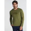 Victorio & Lucchino , V&L for man. 650167078 Green Chenille T-shirt (L), Casual, Cotton, Long sleeve