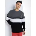 Victorio & Lucchino , V&L for man. 4642593 Striped jumper black, grey (XXL), Casual, Cotton, Long sleeve