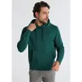 Victorio & Lucchino , V&L for man. 660217123 Basic sweatshirt kanguro logo embroidered green (3XL), Casual, Cotton, Long sleeve