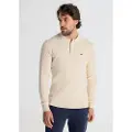 Victorio & Lucchino , V&L for man. 630227122 Beige cable knit polo shirt (S), Casual, Cotton, Long sleeve