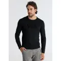 Victorio & Lucchino , V&L for man. 650167078 Chenille T-shirt black (3XL), Casual, Cotton, Long sleeve