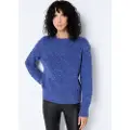 Victorio & Lucchino , V&L for woman. 3659785 Blue knitted jumper (S), Casual, Polyester, Long sleeve