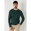 Bendorff for man. 870505427 Braided ribbed jumper with green box collar (XL), Casual, Cotton