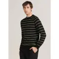Bendorff for man. 870275241 Striped box-neck jumper with black raglan sleeves (3XL), Casual, Cotton, Long sleeve