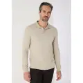 Bendorff for man. 830915471 Long sleeve grey jacquard woven polo shirt (XXL), Casual, Cotton