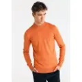 Bendorff for man. 870225164 Basic knitted jumper orange Perkins collar (XXL), Casual, Cotton, Long sleeve