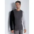 Bendorff for man. 870305267 Multicoloured knitted jumper with black box collar (L), Casual, Cotton, Long sleeve