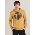 Bendorff for man. 860205260 Graphic hooded sweatshirt yellow (3XL), Casual, Cotton, Long sleeve