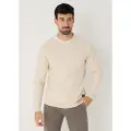 Bendorff for man. 870435391 Beige lattice knitted jumper (S), Casual, Cotton, Long sleeve