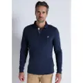 Bendorff for man. 830285125 Basic long sleeve navy polo shirt (XXL), Casual, Cotton, Classic