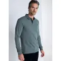 Bendorff for man. 830285125 Basic long sleeve polo shirt (L), Casual, Green, Cotton, Classic