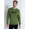 Bendorff for man. 860215264 Basic sweatshirt with green box collar (3XL), Casual, Cotton, Long sleeve
