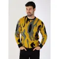 Bendorff for man. 870565460 Yellow Jaquard jumper (3XL), Casual, Acrylic, Long sleeve