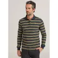 Bendorff for man. 830505251 Multicoloured striped long sleeve polo shirt (XL), Casual, Multicolor, Cotton