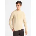 Bendorff for man. 860445439 Embroidered logo embossed beige sweatshirt (M), Casual, Cotton, Long sleeve
