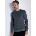 Bendorff for man. 870365289 Green jacquard crew neck jumper (XXL), Casual, Cotton, Long sleeve