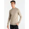 Bendorff for man. 870225164 Basic knitted jumper Perkins collar beige (S), Casual, Cotton, Long sleeve