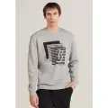 Bendorff for man. 860225276 Graphic grey crew neck sweatshirt (XL), Casual, Cotton, Long sleeve