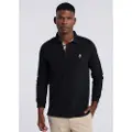 Bendorff for man. 830285125 Basic long sleeve polo shirt black (XXL), Casual, Cotton