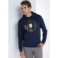 Bendorff for man. 860205260 Graphic hooded sweatshirt navy (S), Casual, Cotton, Long sleeve