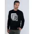 Bendorff for man. 860225276 Graphic sweatshirt with black box collar (3XL), Casual, Cotton, Long sleeve
