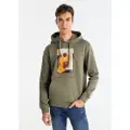 Bendorff for man. 860465466 Lumber sweatshirt green (3XL), Casual, Cotton, Long sleeve