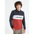 LOIS Jeans for man. 132703953 Polo shirt in navy pique fabric (3XL), Casual, Cotton, Long sleeve