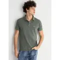 LOIS Jeans for man. 132553878 Basic short sleeve polo shirt with green logo (S), Casual, Cotton, Long sleeve