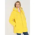 LOIS Jeans for woman. 480342679 Medium puffer coat with hood and zip fastener yellow (S), Casual, Polyester