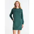 LOIS Jeans for woman. 448202655 Short green sweatshirt dress (XS), Casual, Cotton, Long sleeve
